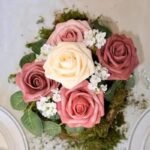 fleurs en rose artificielle pe foam pour decorations elegantes artificial flowers 668 1