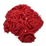 fleurs en rose artificielle pe foam pour decorations elegantes artificial flowers 682 1