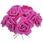 Fleurs En Rose Artificielle En Pe Foam Pour Décorations élégantes