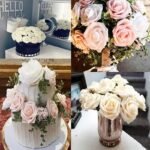 fleurs en rose artificielle pe foam pour decorations elegantes artificial flowers 719 1