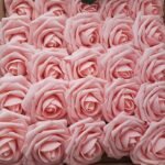 fleurs en rose artificielle pe foam pour decorations elegantes artificial flowers 721 1