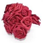 fleurs en rose artificielle pe foam pour decorations elegantes artificial flowers 735 1
