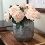 fleurs en rose artificielle pe foam pour decorations elegantes artificial flowers 799 1