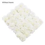 fleurs en rose artificielle pe foam pour decorations elegantes f02 beige 10pcs 177 1