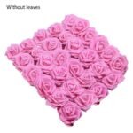 fleurs en rose artificielle pe foam pour decorations elegantes f04 pink 10pcs 794 1