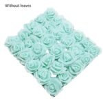 fleurs en rose artificielle pe foam pour decorations elegantes f12 mint green 10pcs 493 1