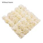 fleurs en rose artificielle pe foam pour decorations elegantes f17 champagne 10pcs 590 1