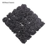fleurs en rose artificielle pe foam pour decorations elegantes f20 black 10pcs 407 1