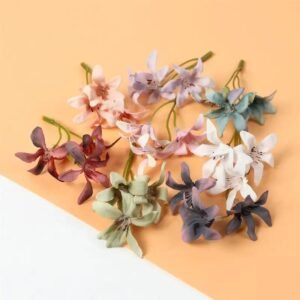 fleurs en soie artificielle 20pcs orchidee magnolia degrade 887 1