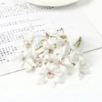 fleurs en soie artificielle 20pcs orchidee magnolia degrade white 10pcs 256 1