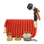 Flexible Et Résistant: Votre Jardin Avec Notre Tuyau D’eau - 1/2’’ / 25ft-7.5m Extended / Red Kit