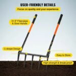 Fourche à Large En Acier à Tines, Outil De Jardinage Durable
