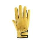 gants de travail en cuir dagneau protection et confort superieurs yellow gloves 611 1