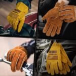gants de travail en cuir vache extensibles a prise robuste gloves 162 1