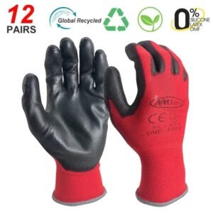 gants de travail en nylon avec revetement pu pour travaux precision 360 1