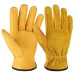 gants en cuir de vache pour garder vos mains securite et stylees yellow china xl gloves 657 1