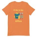 T-shirt de bureau de jardin en coton filé à l&rsquo;anneau doux et couleurs chinées