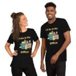 T-shirt de bureau de jardin en coton filé à l&rsquo;anneau doux et couleurs chinées