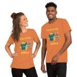 T-shirt de bureau de jardin en coton filé à l&rsquo;anneau doux et couleurs chinées