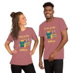 T-shirt de bureau de jardin en coton filé à l&rsquo;anneau doux et couleurs chinées