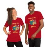 T-shirt de bureau de jardin en coton filé à l&rsquo;anneau doux et couleurs chinées