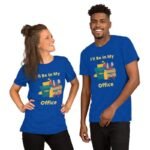 T-shirt de bureau de jardin en coton filé à l&rsquo;anneau doux et couleurs chinées