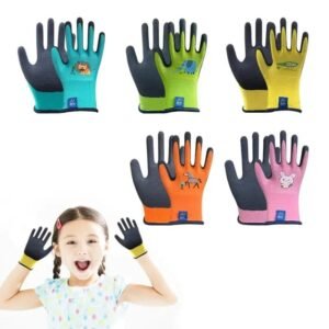 gardening gloves for kids non slip durable children yard work 5pairs breathable safety 777 1