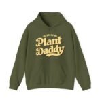 hoodie plant daddy confort ecologique et style pratique military green s 406 1