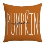 Housse De Coussin Automnal Avec Impression De Citrouille Et Fermeture Zippée