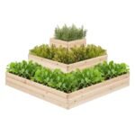 Jardin D'herbes En Bois Surélévé 3 Niveaux Pour Votre Jardin
