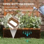Jardin Potager Avec Treillis Pour Plantes Grimpantes - Bois Naturel