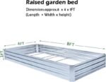 jardin sureleve en acier galvanise avec trou de drainage silver raised beds 162 1