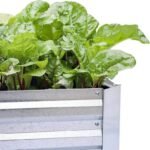 jardin sureleve en acier galvanise avec trou de drainage silver raised beds 716 1