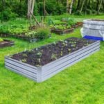 jardin sureleve en acier galvanise avec trou de drainage silver raised beds 729 1