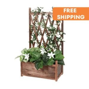 Jardin Surélevé En Pin Pour Légumes Et Herbes Fraîches - Brun