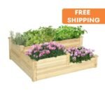 Jardin Vertical En Bois De Pin Avec Espace De Plantation Pour Balcon