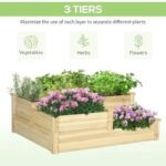 Jardin Vertical En Bois De Pin Avec Espace De Plantation Pour Balcon