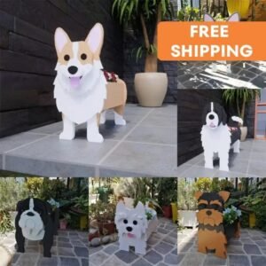 joli pot de fleurs en forme chien pour votre jardin planting pots 198 1