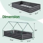 kit de jardin 3 en 1 lit avec mini serre demontable united states raised garden bed 558 1
