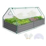 kit de jardin 3 en 1 lit avec mini serre demontable united states raised garden bed 701 1
