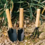 Kit De Jardinage Mini 3 Outils Avec Manche En Bois Antidérapant