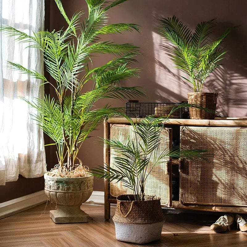 lifelike artificial palm leaves with bendable stems waterproof decor 354 Feuilles De Palmier Artificielles Réalistes Avec Tiges Pliables – Décoration Imperméable.