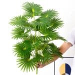 lifelike artificial palm leaves with bendable stems waterproof decor 65cm 18 sk 823 Feuilles De Palmier Artificielles Réalistes Avec Tiges Pliables – Décoration Imperméable.