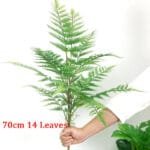 lifelike artificial palm leaves with bendable stems waterproof decor 70cm 14 658 Feuilles De Palmier Artificielles Réalistes Avec Tiges Pliables – Décoration Imperméable.
