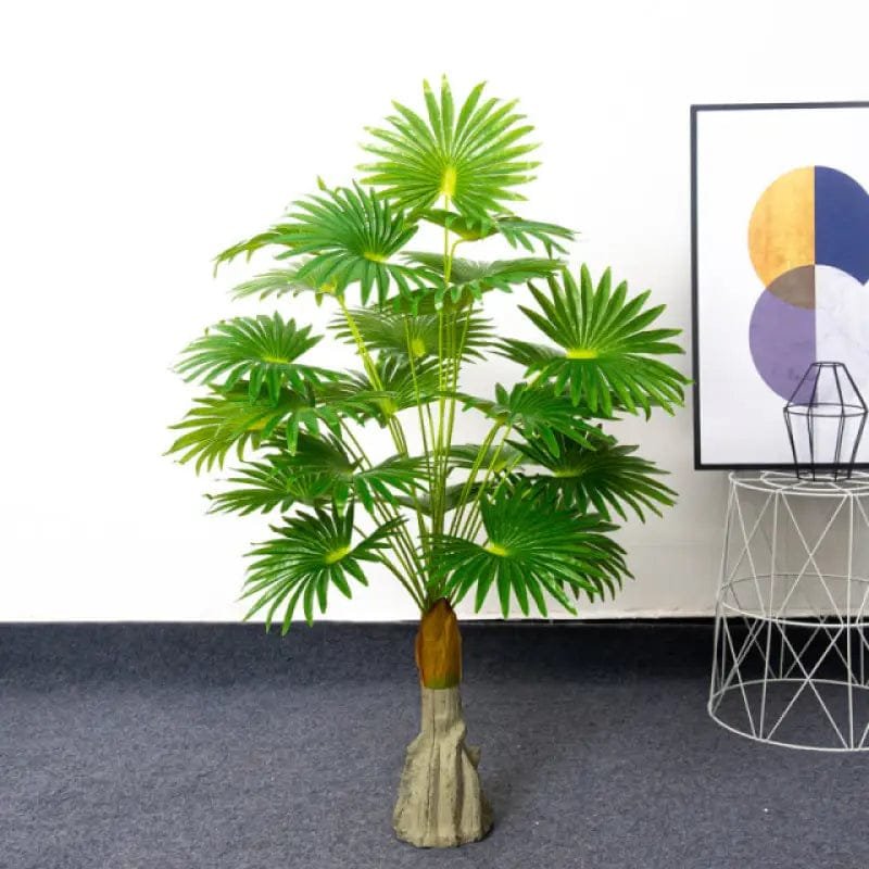 Feuilles De Palmier Artificielles Réalistes Avec Tiges Pliables – Décoration Imperméable. - 85cm 18 Feuilles Sk