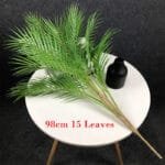 lifelike artificial palm leaves with bendable stems waterproof decor 98cm 15 925 Feuilles De Palmier Artificielles Réalistes Avec Tiges Pliables – Décoration Imperméable.