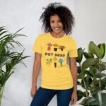 T-shirt léger aux couleurs chinées en mélange de coton et de polyester filé à l&rsquo;anneau
