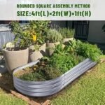 Lit De Jardin Surélevé En Métal Galvanisé Durable Et Esthétique