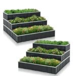 lits de jardin sureleves empilables en deux ensembles detachables united states raised 557 1