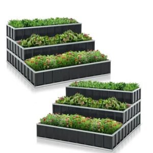 lits de jardin sureleves empilables en deux ensembles detachables united states raised 557 1